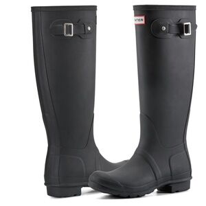 Hunter Original Tall Rain Boots in black